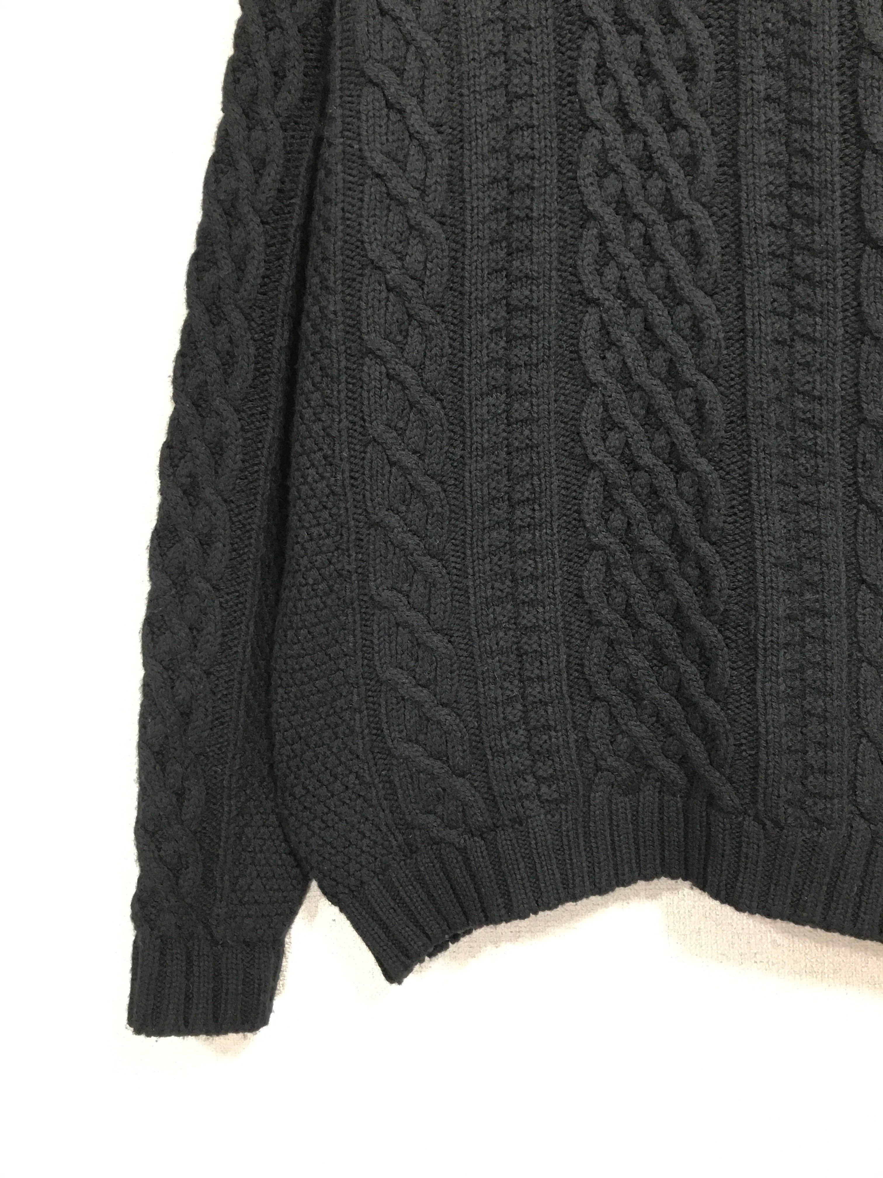 wool cable knit sweater