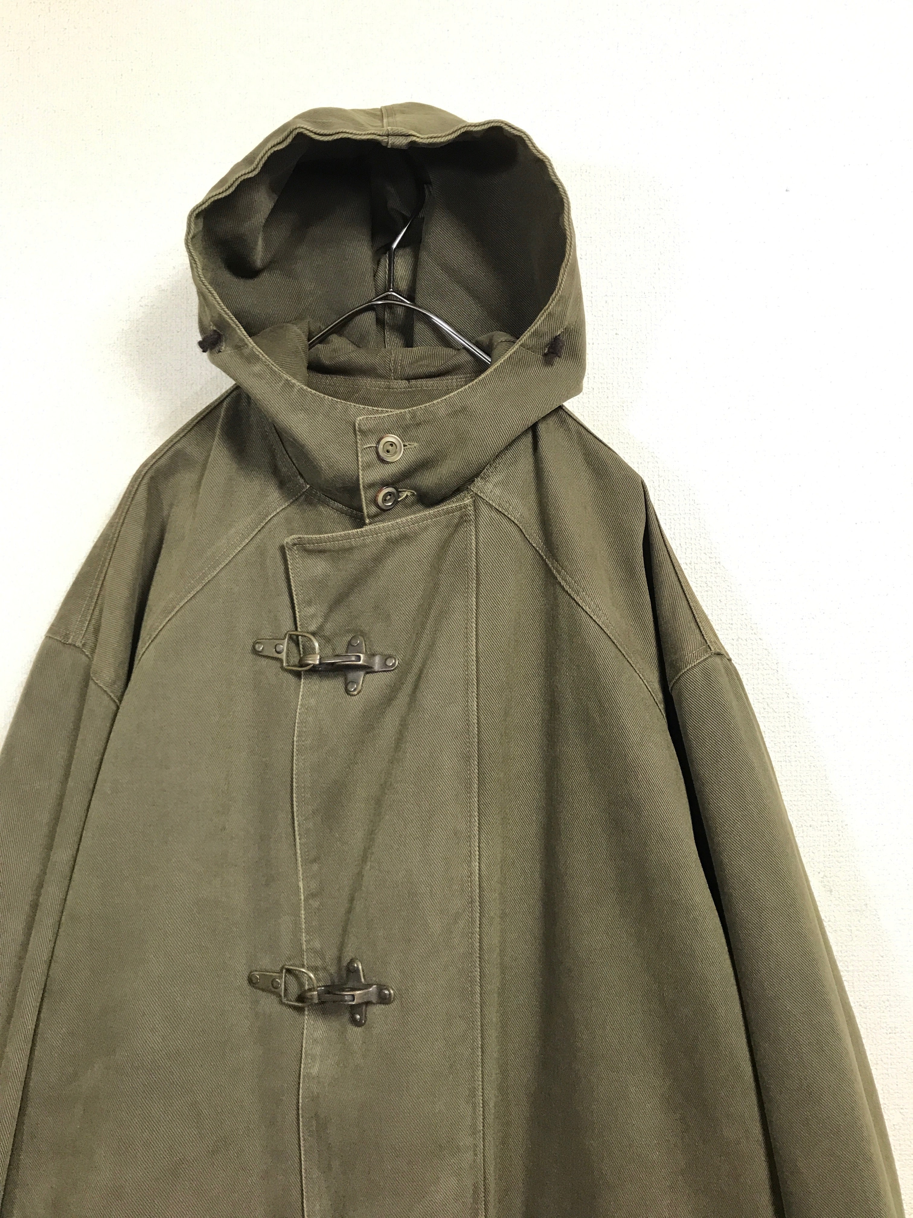 cotton fireman-type hooded jacket