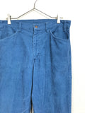 70's Levi's 646 corduroy pants"turquoise color"