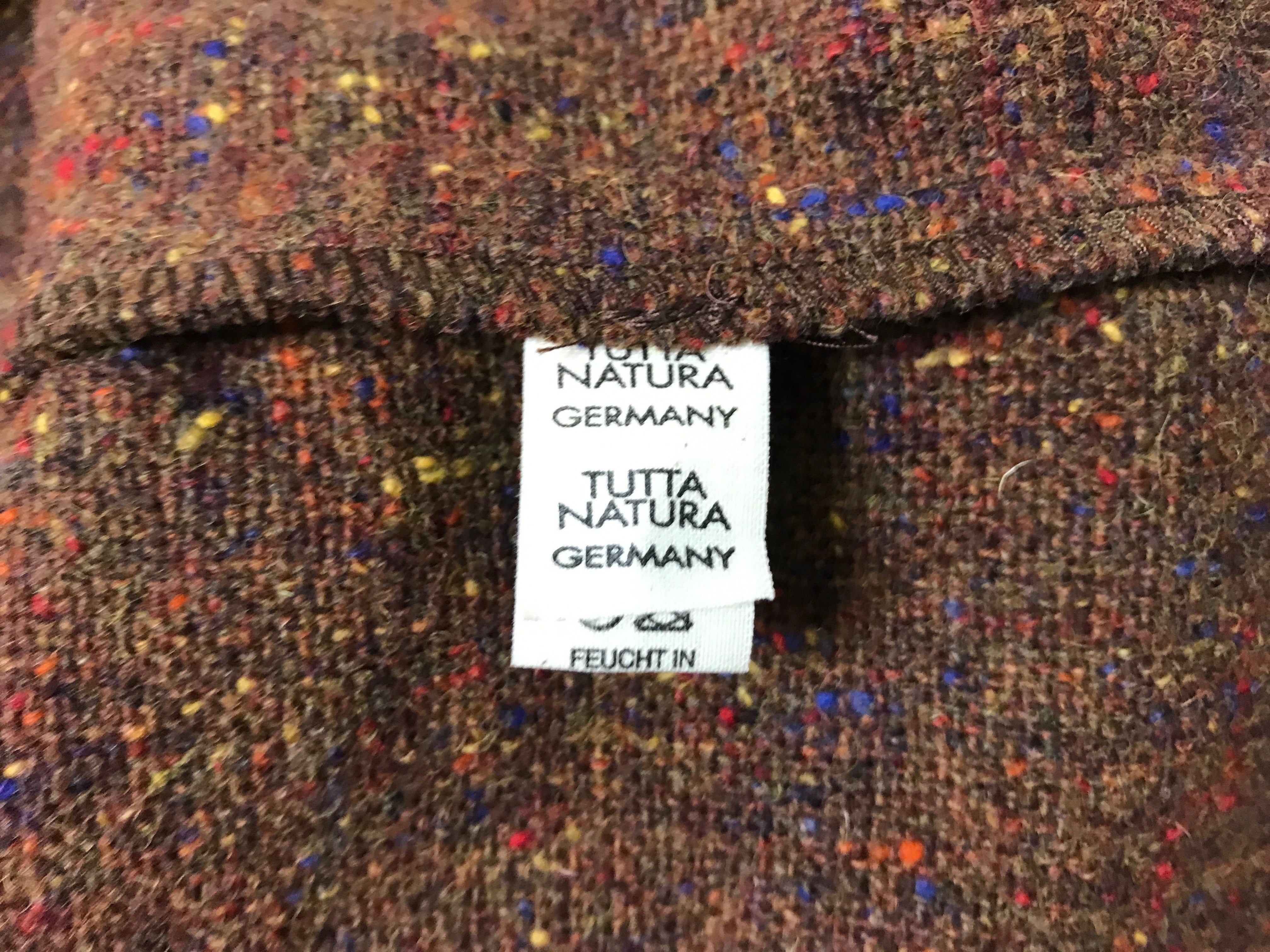 German label wool blanket jacket