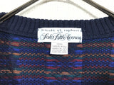 80's wool patterned knit sweater