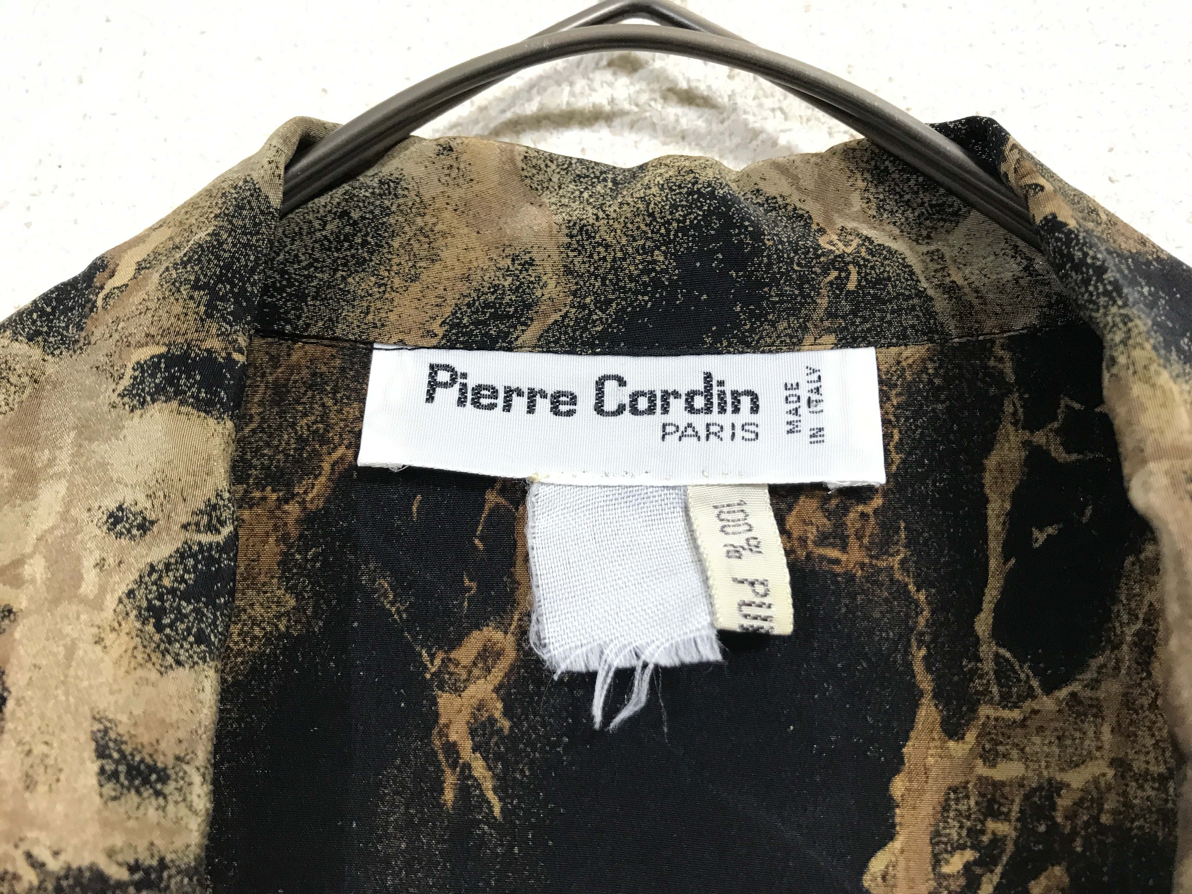 old Pierre Cardin silk pattern blouse