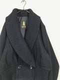 wool shawl collar cropped blouson