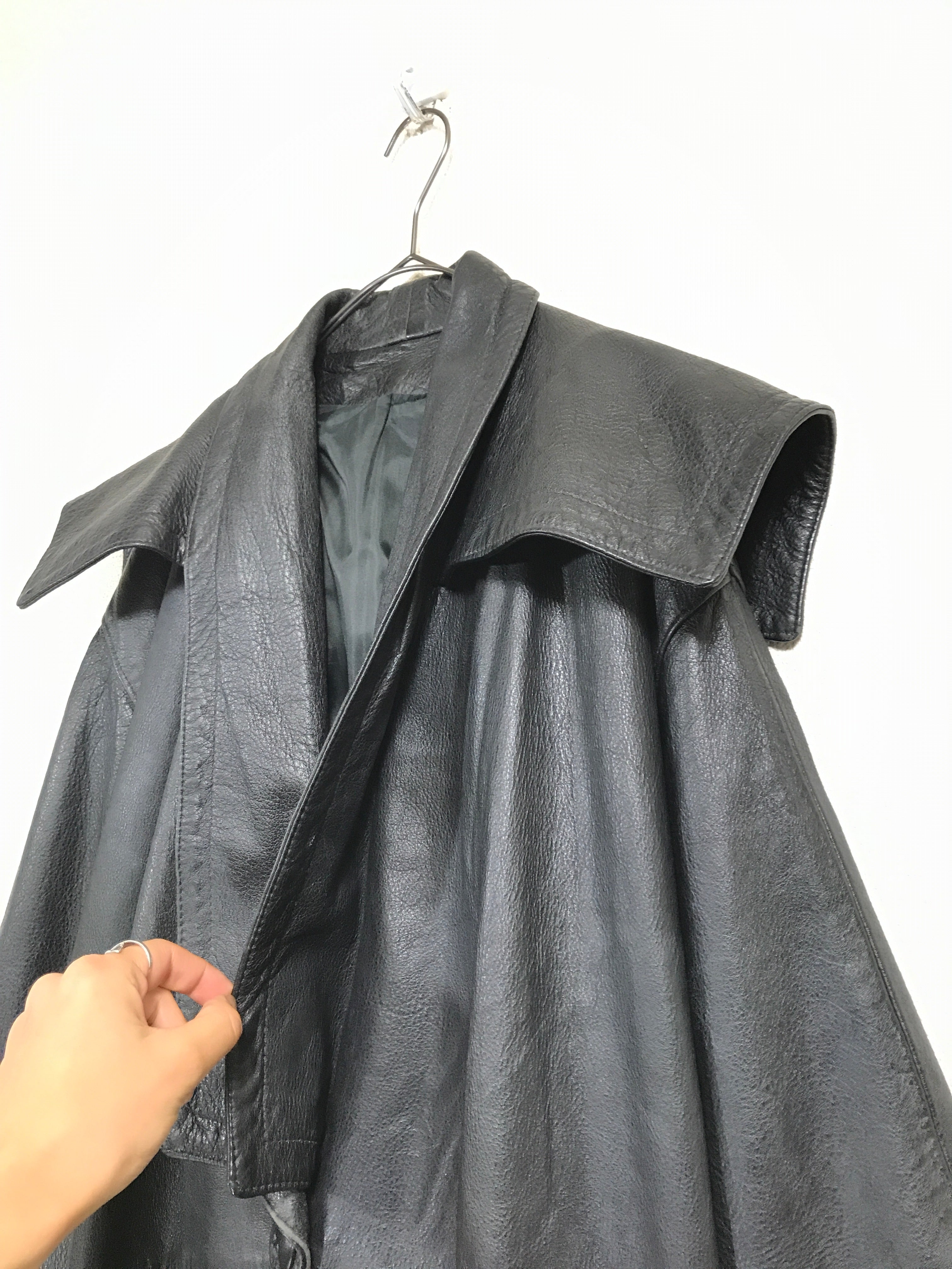 leather deformational coat