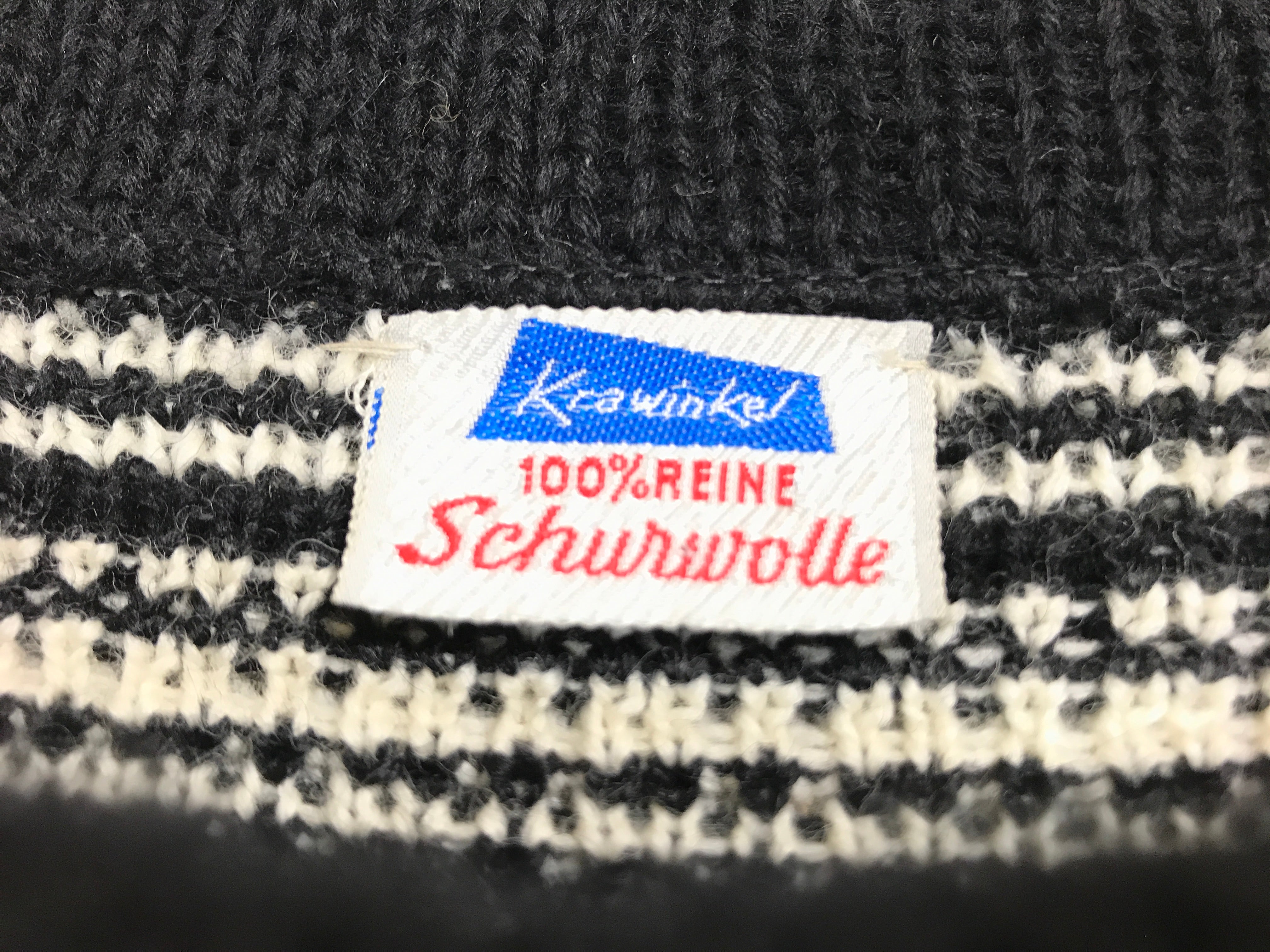 old wool boat-neck knit sweater