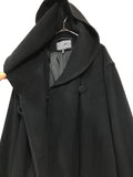 cashmere mixed wool hooded maxi length coat