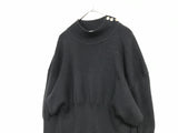 wool deformed knit pullover