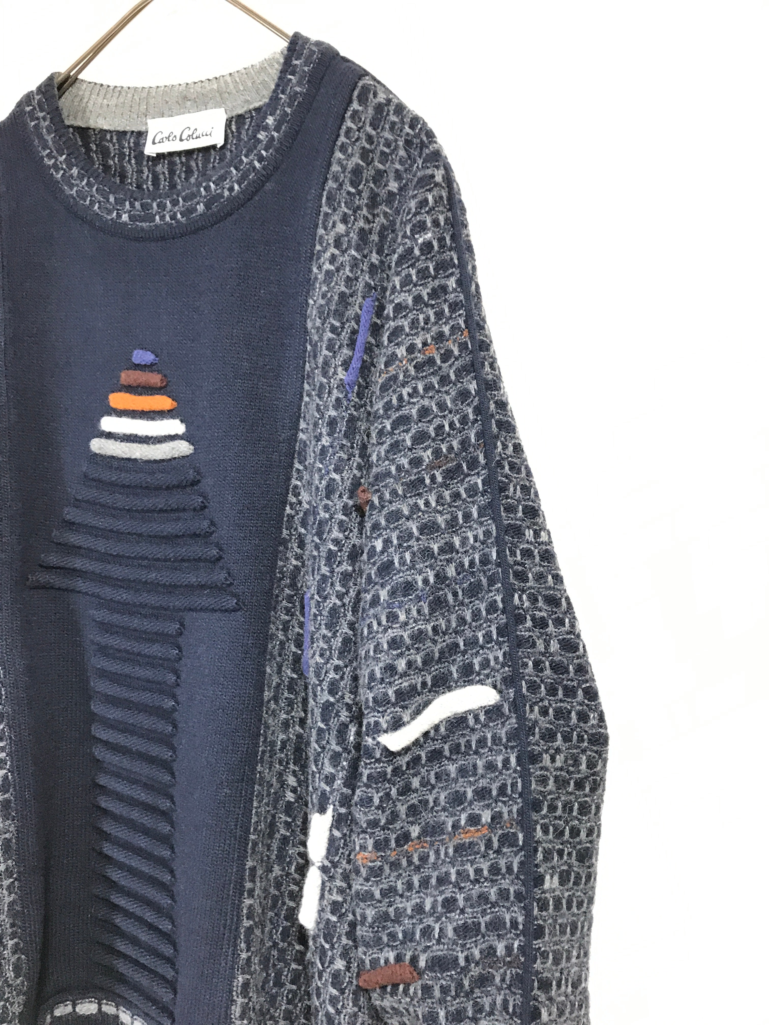 "Carlo Colucci" wool knit sweater
