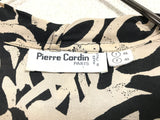 old Pierre Cardin acetate×silk pattern blouse