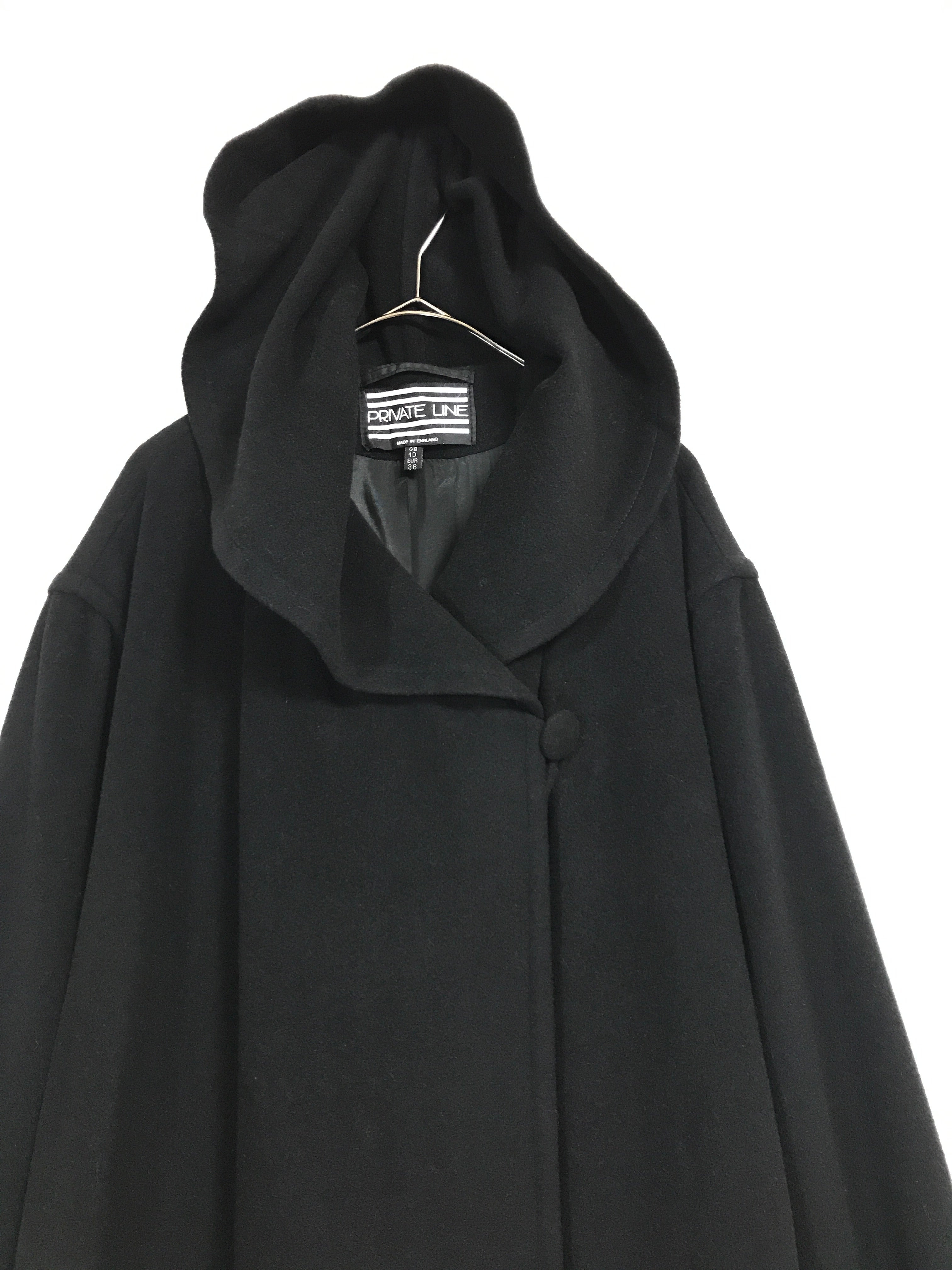 cashmere mixed wool hooded maxi length coat