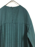 old wool pleated dress