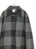 Marimekko monotone plaid wool shirt