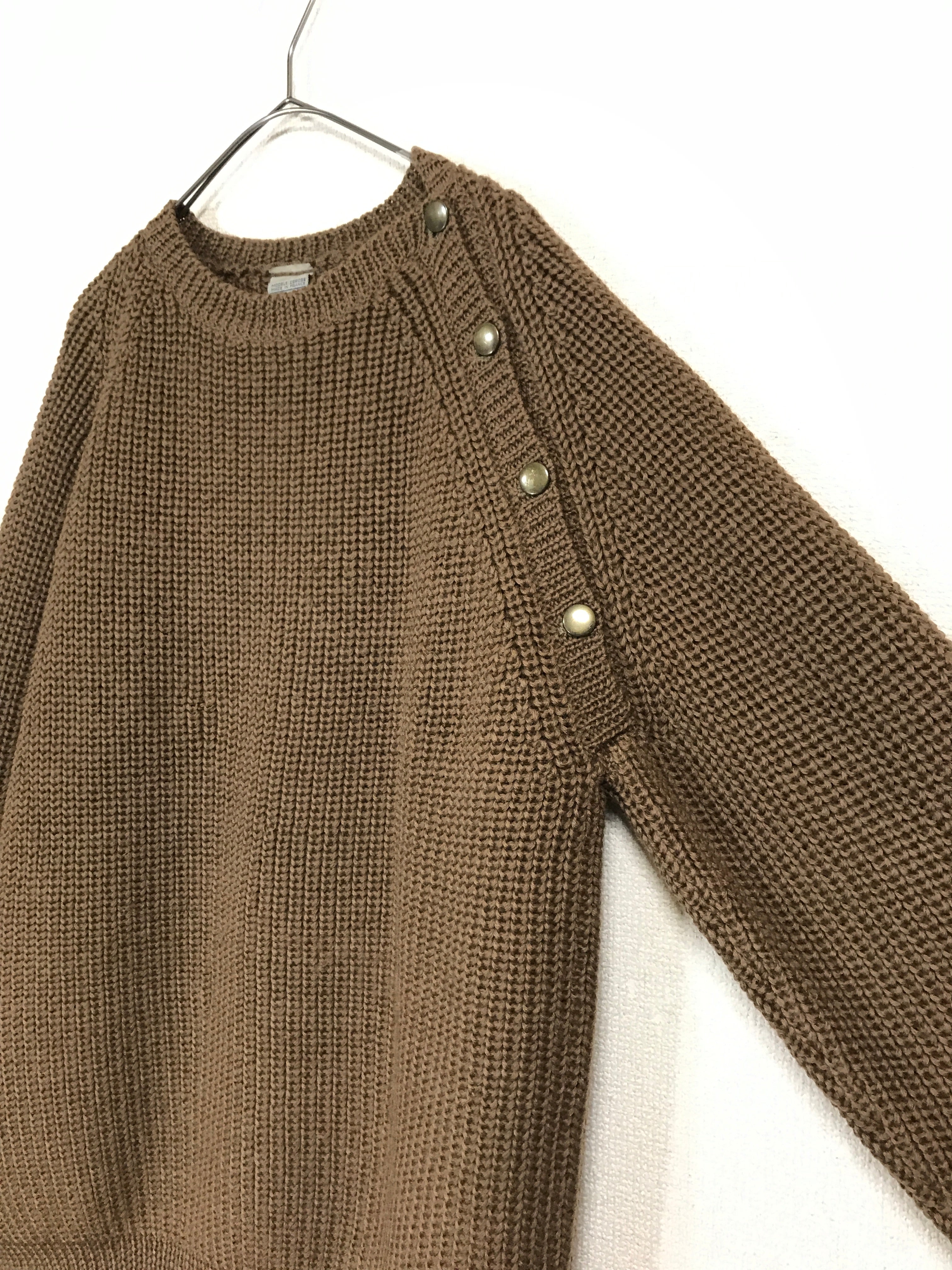 "Pluck" wool knit pullover
