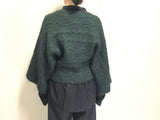 mohair baggy sleeve knit cardigan