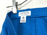felt wool vivid blue color trouser