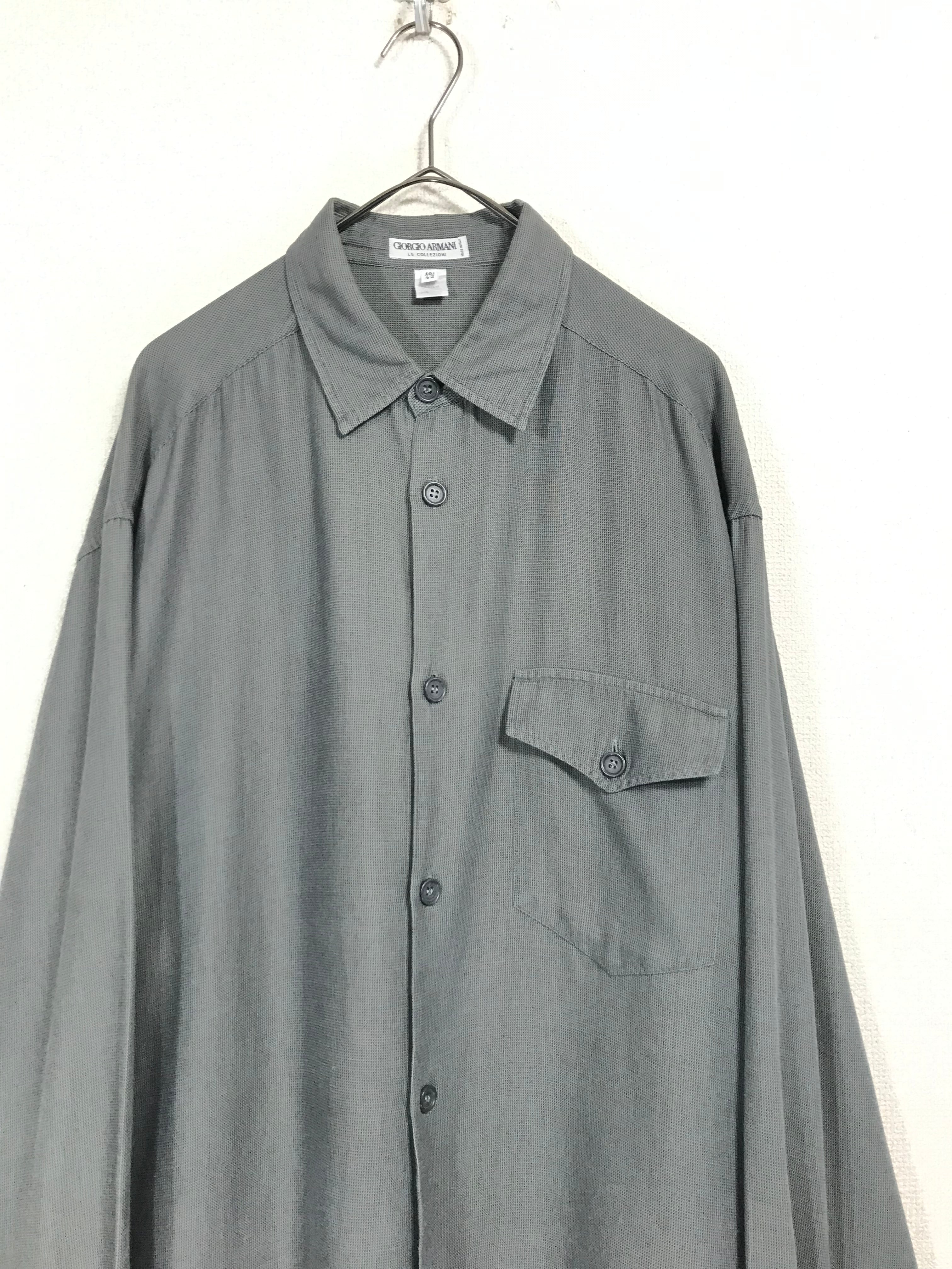 80's GIORGIO ARMANI cotton shirt – temporary-tokyo