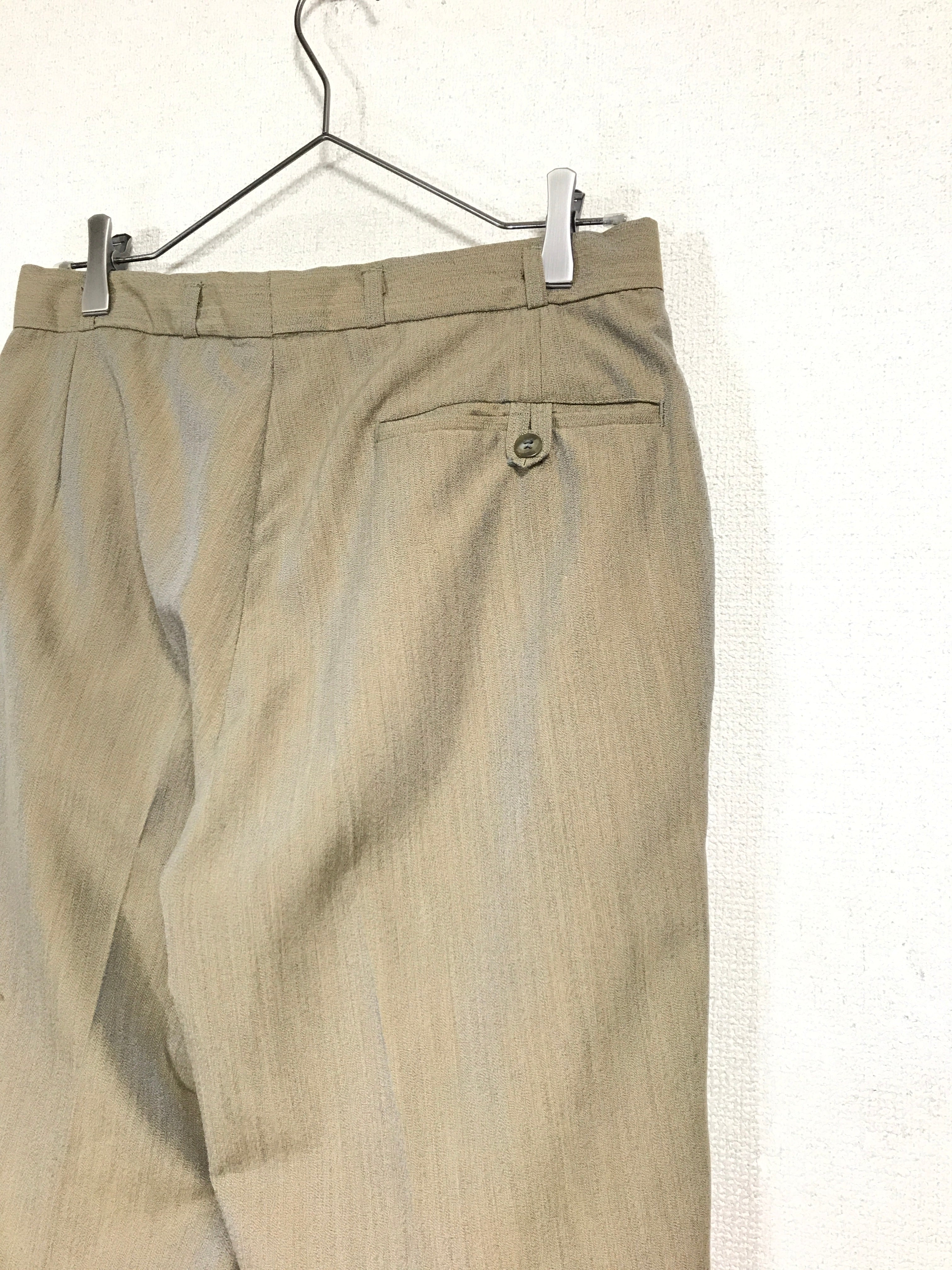 60’s German wool×polyester iridescent color 2pieces